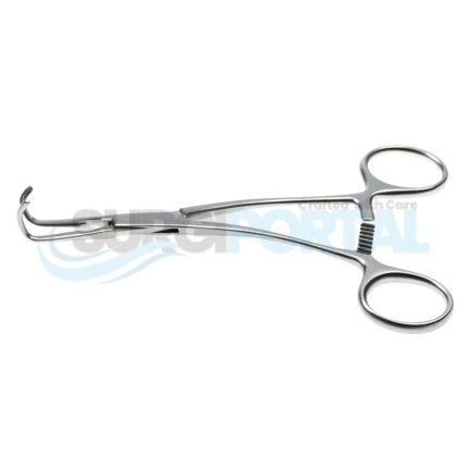 Cooley Paediatric Occlusion Clamp Double Angle 140mm 2 X 2 Teeth Thoracic Clamp