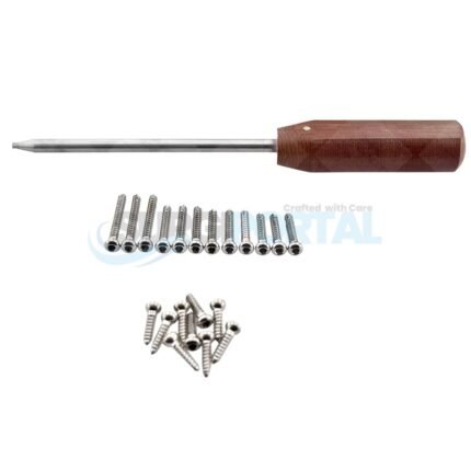 Cortical Screws 4.5mm Self Tapping With Screwdriver 210 Pcs Orthopedic Instrument