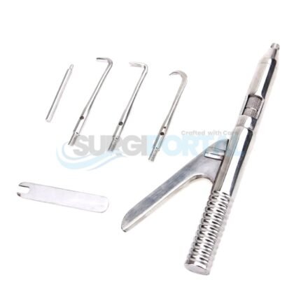Crown Remover Gun Dentist Automatic Tools Set Of 6 Pieces