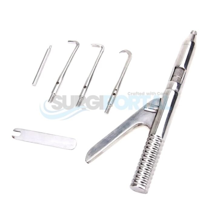 Crown Remover Gun Dentist Automatic Tools Set Of 6 Pieces - Image 1