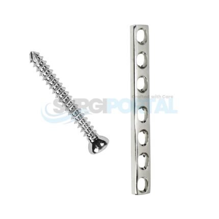 DCP Small Plates 3.5mm 6 - 12 Holes & 3.5mm Cortical Screw 16 - 30mm Lot 88 pcs