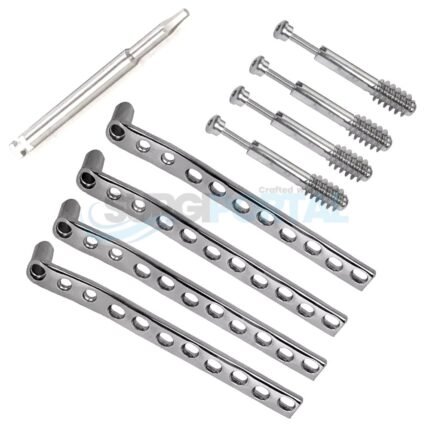 Dcs 95Â° Locked Plates With Screws Of 12.5mm 17 Pcs Set Surgical & Orthopedic