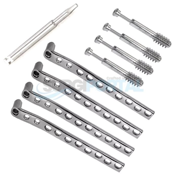 Dcs 95Â° Locked Plates With Screws Of 12.5mm 17 Pcs Set Surgical & Orthopedic - Image 1