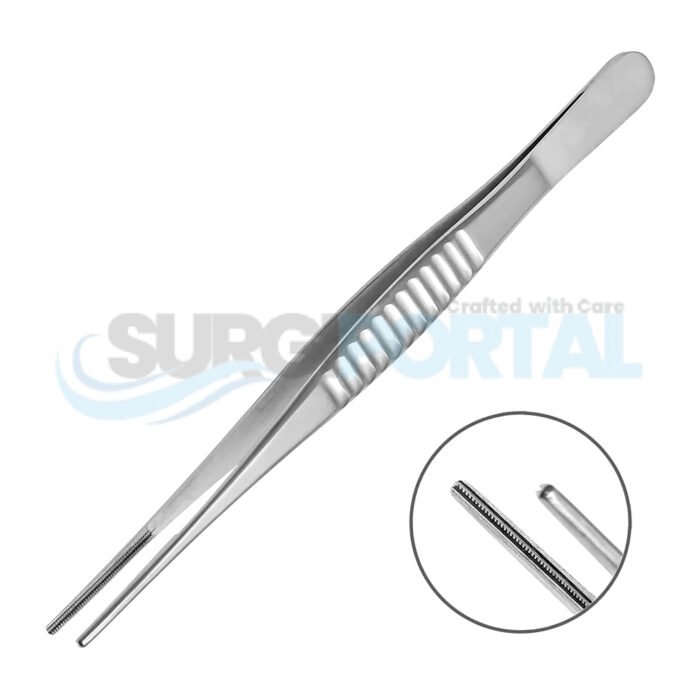 DeBakey Atraumatic Tissue Forceps Vascular Procedures Surgical Tweezers - Image 1