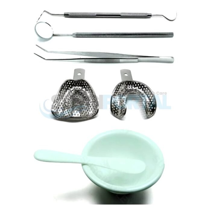 Dental Full Impression Tray Setup Premium Instruments Set Of 6 - Image 1