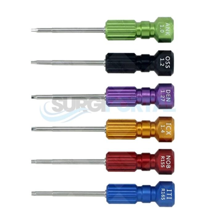 Dental Implant Screw Driver Kit – Abutment Implant Set of 6 Drivers CE - Image 1