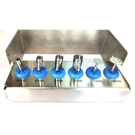 Dental Saw Disk Cutting Tool Kit 4mm ,5mm, 6mm & 7mm Saw Disk CE New