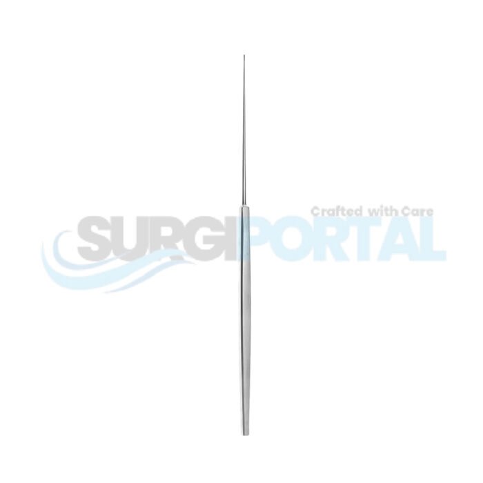 Derlacki Chisel – Straight, Narrow Edge, 0.5mm Tip, 15.8cm, Flat Handle - Image 1