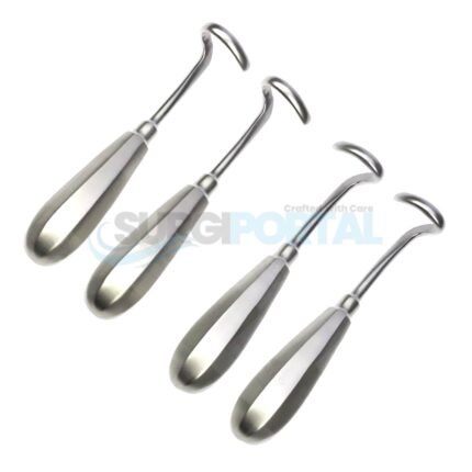 Doyen Rib Costal Elevator Raspatory Cardio Children & Adultos L & R 4 Pcs Set