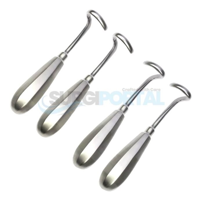 Doyen Rib Costal Elevator Raspatory Cardio Children & Adultos L & R 4 Pcs Set - Image 1