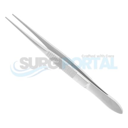Dressing Forceps Straight With Serrations Universal Surgical Grasping Tool