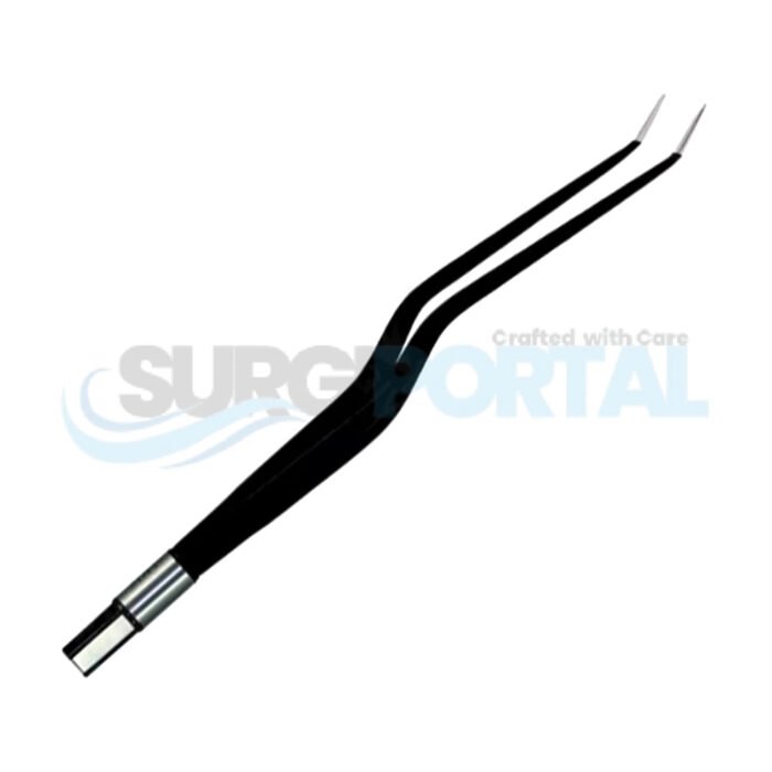 European Non-Stick Bipolar Forceps Bayonet Angled - Image 1