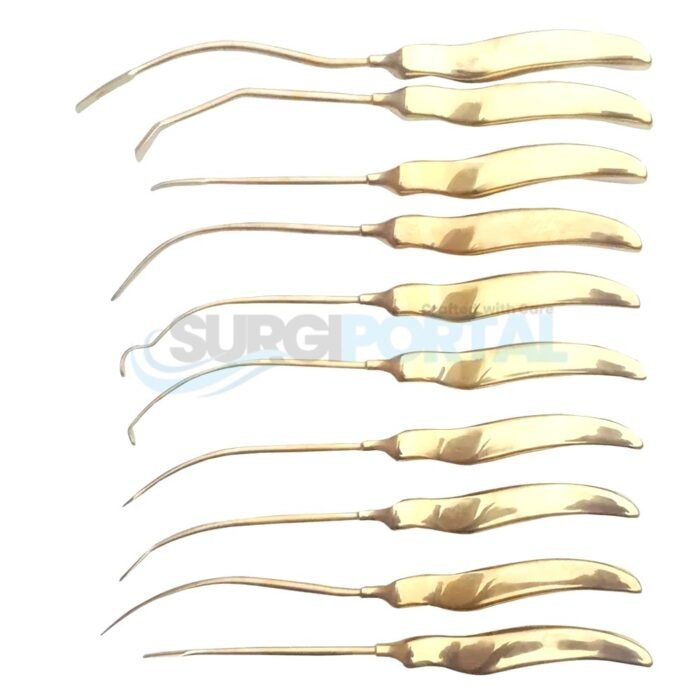 Face Lift Browlift Dissectors & Elevator Set Of 10 Pcs Plastic Surgery Instrument - Image 1