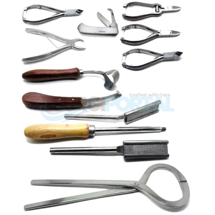 General Surgery 10 Pieces Veterinary Horse Hoof Knife Tester Forceps - Image 1