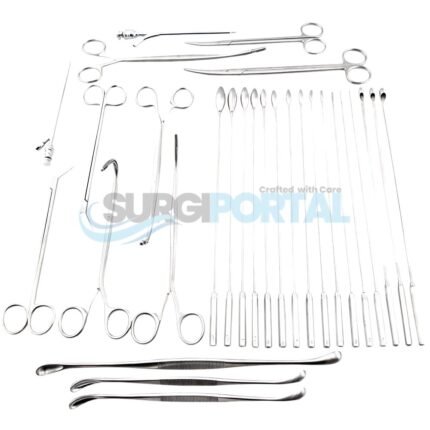 General Surgery Cholecystectomy Surgical Instrument Set – 25 Pieces