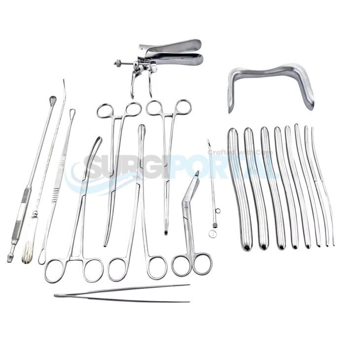 General Surgery D & C Set Of 21 Pieces Of Surgical Instruments - Image 1