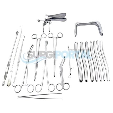 General Surgery D & C Set – 21 Pieces of Surgical Instruments