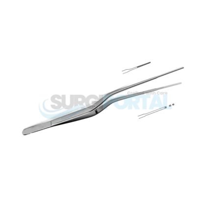 Gerald Bayonet Forceps Serrated 19.0cm Straight 1.0mm Tip General Surgery Instruments