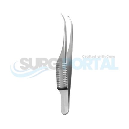 Gill Iris Forceps – Curved 1×2 Teeth