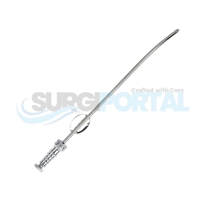 Gillies Suction Tube With Thumb Plate With Cut Off Hole & Stilette - Image 1