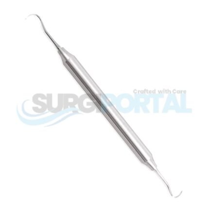 H6/H7 Scaler Wide Handle Double Ended Super Thin Contra Angle Italian Stainless Steel 10mm Hollow Handle