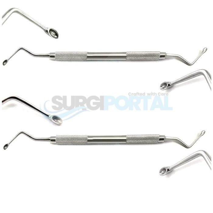 Hemingway Bone Curettes 2 Pcs Cleaning the Alveolus Bone Fragments Dental Tools New - Image 1