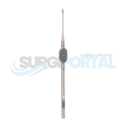 Intraocular Scissors Squeeze Handle with Protective Cap Straight
