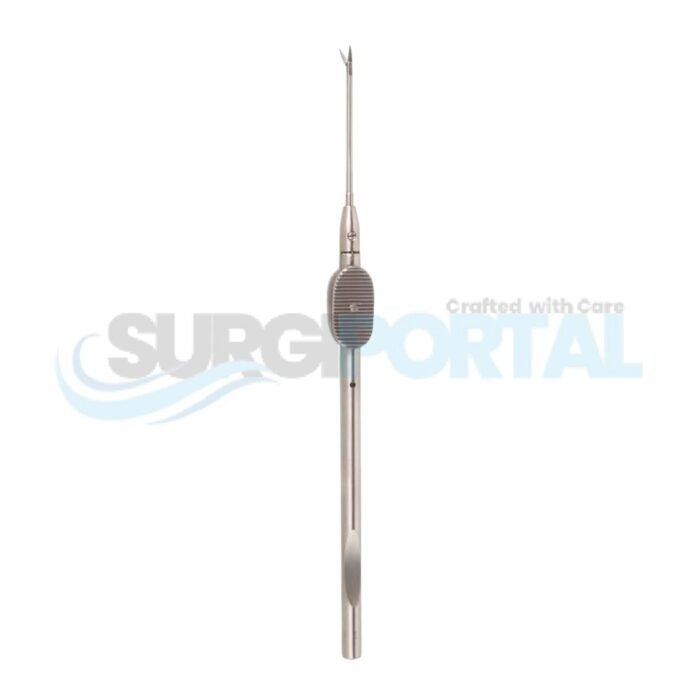 Intraocular Scissors Squeeze Handle with Protective Cap Straight - Image 1