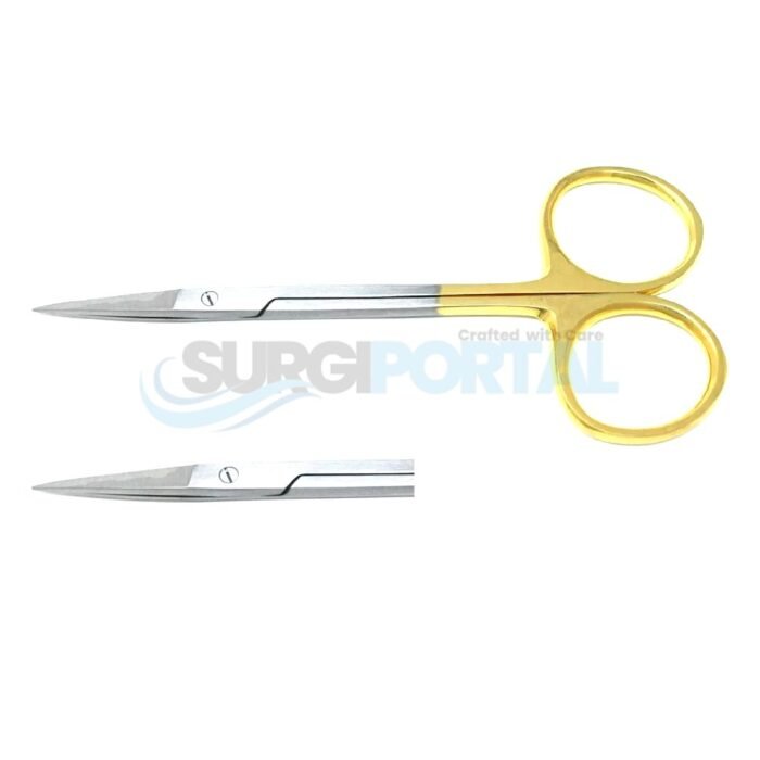 Iris Scissors – Straight, 4 1/2" – Tungsten Carbide Tips - Image 1