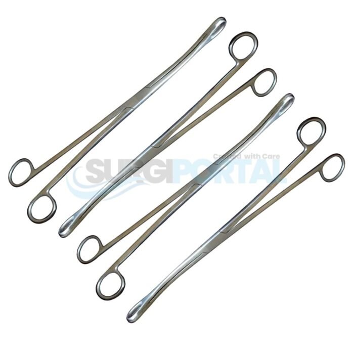 Kelly Placenta Forceps Size 12.5 Set Of 4 Pcs Surgical Instruments - Image 1