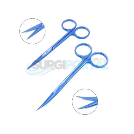 Kelly Scissors Medical Surgical Scissors Straight & Curved High Quality Titanium