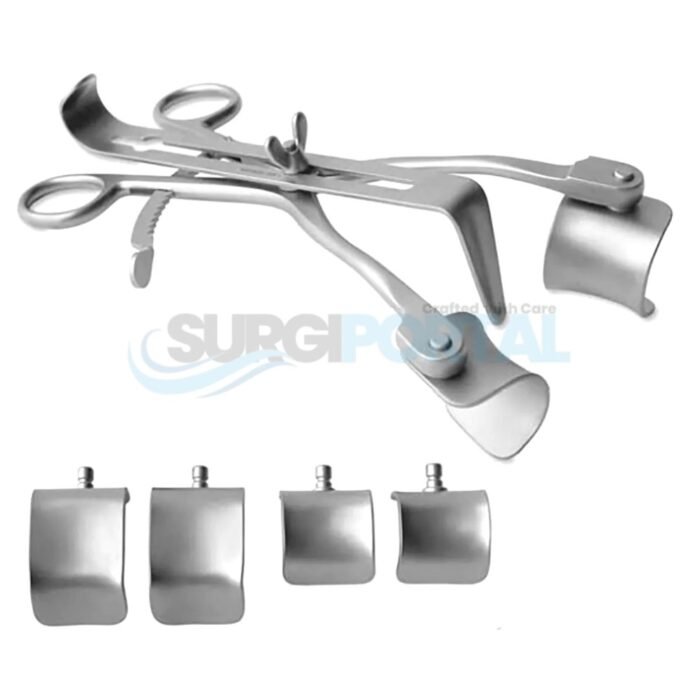 Kolbel Self-Retaining Retractor w Center Blade Complete Set - Image 1