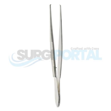 Kuhnt Fixation Forceps – Curved 1×2 Teeth