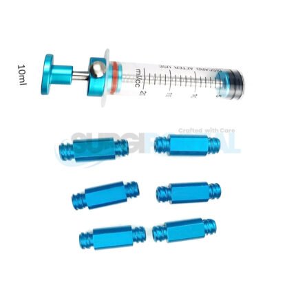 Liposuction Syringe Injection 10 ML & Fat Transfer Adapter Cosmetic Surgery
