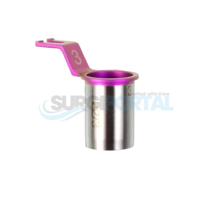 MIS Tubular Retractor – Titanium 22mm x 3cm Beveled - Image 1