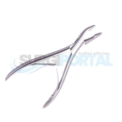 Mead Bone Nasal Rongeur Fig.1 17cm Curved Round End 5mm ENT Instruments
