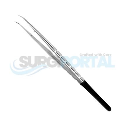 Micro Tissue Plier Diamond Powdered Straight 1X2 Teeth Implant Instruments
