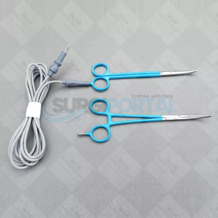 Monopolar Artery Forceps & Metzenbaum Scissor Curved With Silicon Cord 3 Meter - Image 1