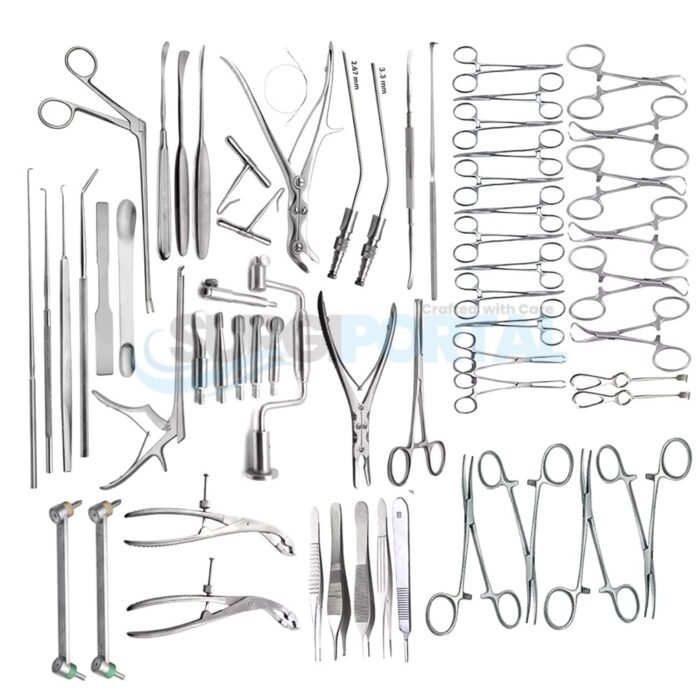Neuro Surgery Instruments Set Of 133 PCS German Stainless Steel Grade A+ - Image 1