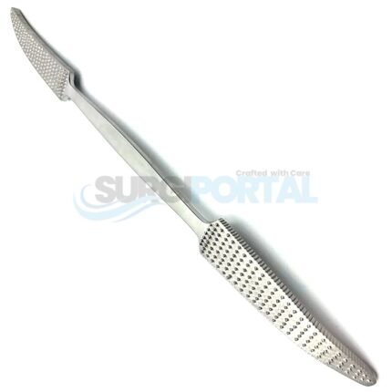 O.R Grade Putti Bone Rasp 11 One Side Curved Flat Other Sideways Curved