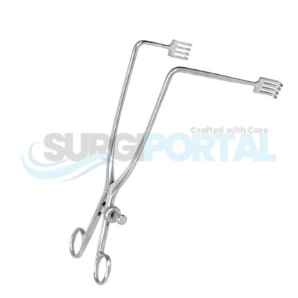 Offset Zelpi Retractors – Self-Retaining, Double Bent, Extended Deep Tissue Retractor