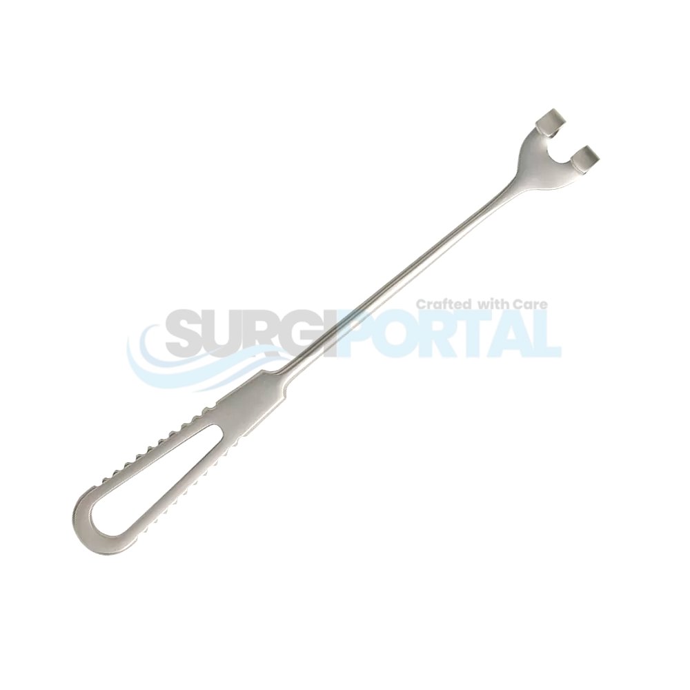 resized_processed_Ollier Retractor 2 Prong 38mm Long Blade Curve Blunt General Surgery Retractor Ollier Retractor 2 Prong 38mm Long Blade Curve Blunt General Surgery Retractor - Image 1