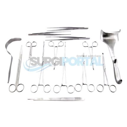 OR Grade Cesarean Section Surgical Instruments – Set of 25 Pieces
