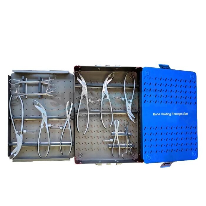 Orthopedic Bone Holding Forceps Set Orthopedic Surgical Instruments With Box - Image 1