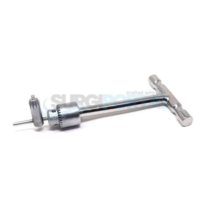 Orthopedic T- Handle With Chuck & Key Orthopedic Veterinary Surgery Instruments - Image 1