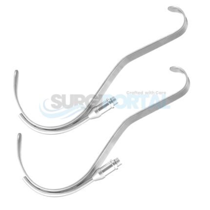 Padgett Deaver Retractor Fiber Optic Set Of 2Pcs