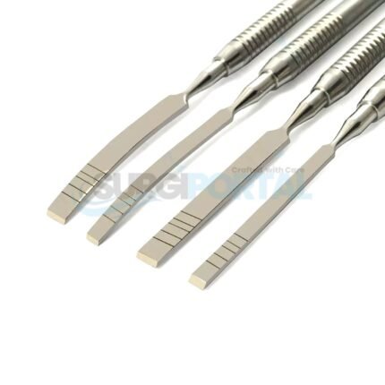 Ridge Straight Chisels Dental Bone Splitting 4 Instruments Surgical Extraction