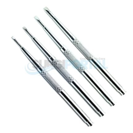 Ridge Straight Chisels Dental Bone Splitting Surgical Extraction Set Of 4 Tools