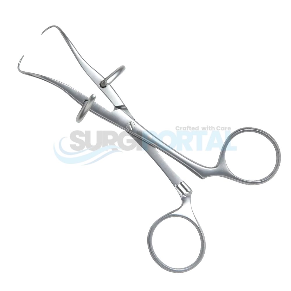 resized_processed_Robin Towel Clip & Anchoring Forceps For 5mm Diameter Tubing 130mm General Surgery Forceps Robin Towel Clip & Anchoring Forceps For 5mm Diameter Tubing 130mm General Surgery Forceps - Image 1