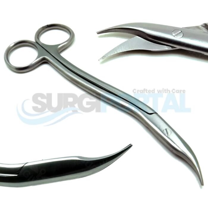S-Shaped Curved 6.25 Surgical Instrument – Working End 1.25 - Image 1